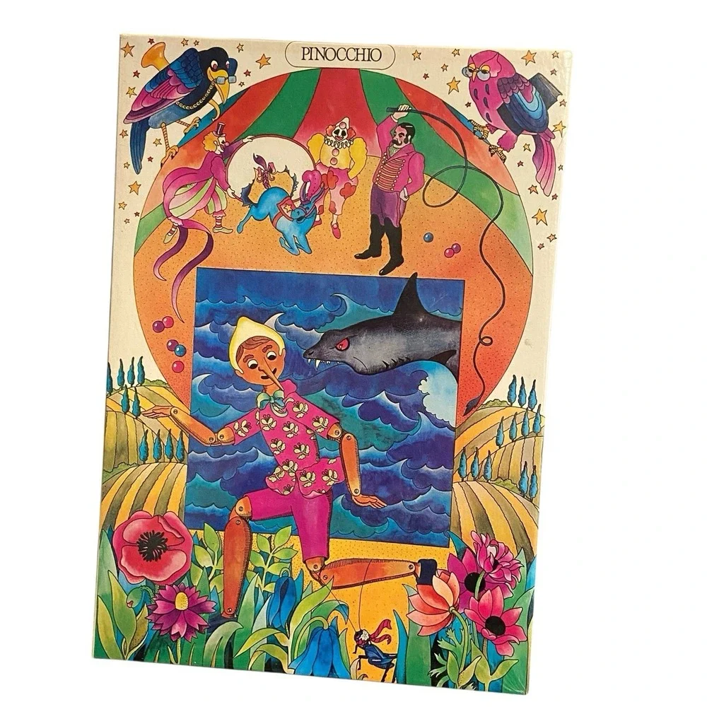 Vintage‎ Pinocchio Puzzle SEALED 280 Pc International Team 4007 Rare Retro Art